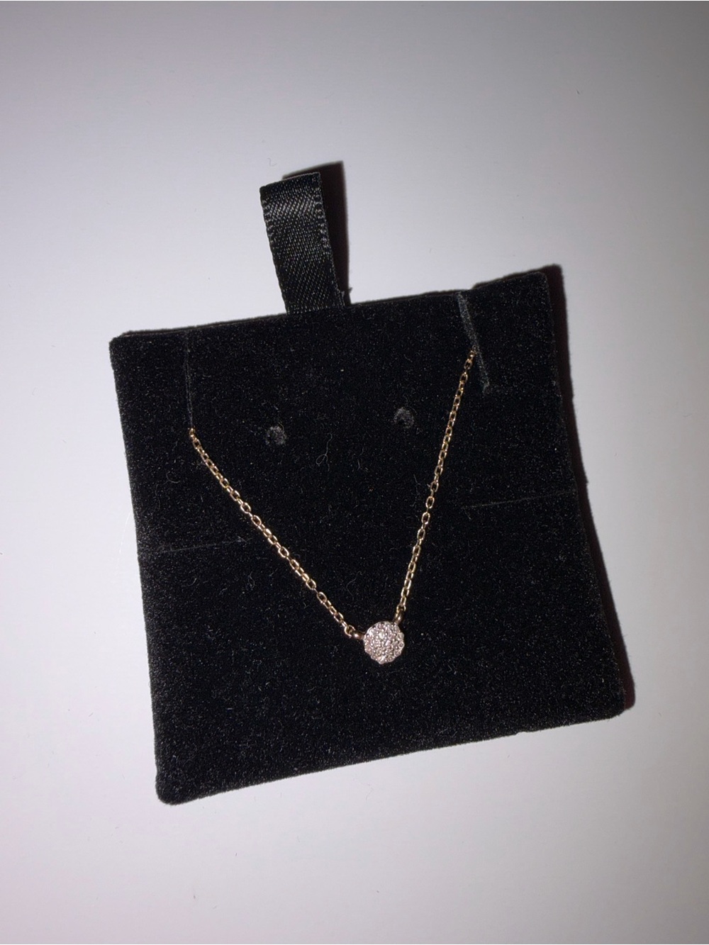 Mejuri mini round pave necklace